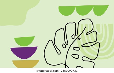 Hand drawn minimal background. Hand drawn abstract shape background.