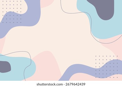Hand drawn minimal background with bright colors