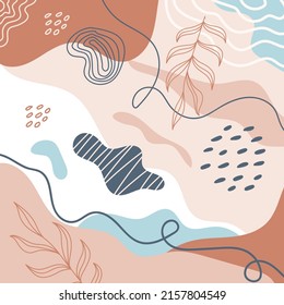 Hand drawn minimal background vector illustration