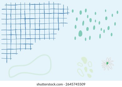 Fundo mínimo desenhado à mão. Vetor.