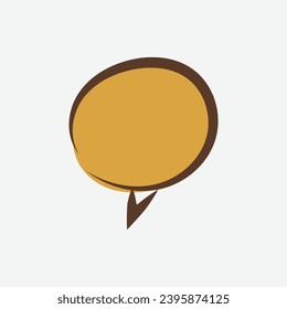 Hand drawn minimalist quote poster. Quote frames blank template. Isolated text box. Color empty speech bubbles. Vector illustration on white background.