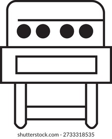 Ilustración minimalista dibujada a mano del arte de la línea del sofá con los cojines para el diseño interior de la sala de estar y los proyectos para colorear