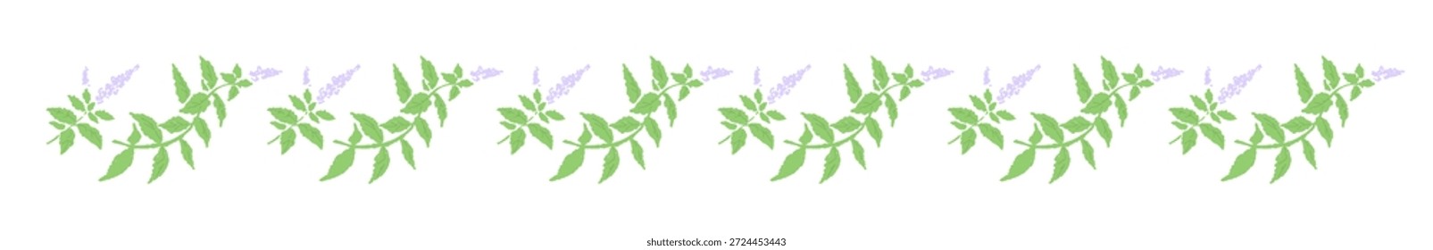 Handgezeichnete Minze Kraut Illustration mit Wasserfarbe