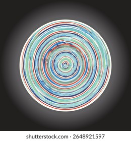 desenho à mão, moderno, tinta, desenho de pintura, arte abstrata, traços, círculo, cozinha, placa, padrão, design,