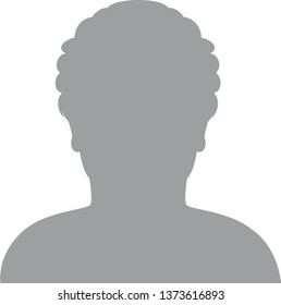 Hand drawn, modern, man avatar profile icon (or portrait icon). User flat avatar icon, sign, profile male symbol
