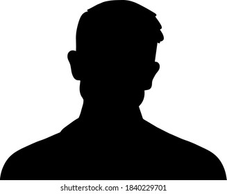 Icono de perfil de avatar de mano dibujado, moderno, hombre (o icono de retrato). Icono de avatar plano de usuario, signo, símbolo masculino de perfil