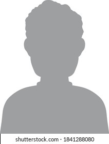 Hand drawn, modern, man avatar profile icon (or portrait icon). User flat avatar icon, sign, profile male symbol