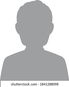 Hand drawn, modern, man avatar profile icon (or portrait icon). User flat avatar icon, sign, profile male symbol