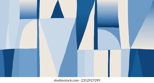 Hand drawn modern minimal geometric pattern. Abstract background. Fashionable template for design. 