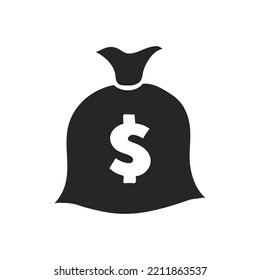 Ilustración del vector del saco de dinero dibujado por mano