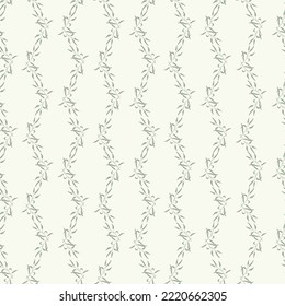 Handgezeichnetes, einfarbiges Blumenmuster für Textilpflanzen für Design. handgezeichnete Blätter für Tapeten