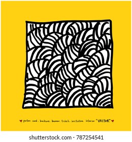 Hand drawn mosaic pattern illustrations - vector