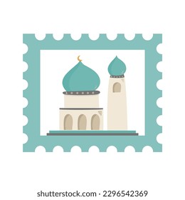 handgezeichnete Moschee-Stempelsymbol
