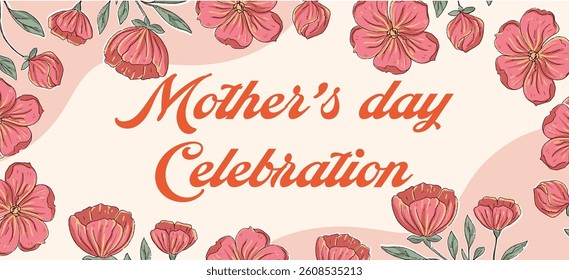 Hand drawn mother's day Celebration