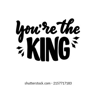 Hand drawn motivation lettering phrase in modern calligraphy style. Inspiration slogan for print and poster design. Vector illustration