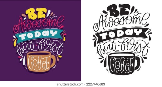 Hand drawn motivation lettering phrase in modern calligraphy style. Inspiration slogan for print and poster design. Vector