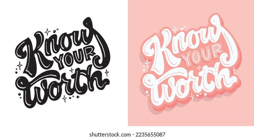 Hand drawn motivation lettering phrase in modern calligraphy style. Inspiration slogan for print and poster design. Vector