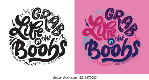 Hand drawn motivation lettering phrase in modern calligraphy style. Inspiration slogan for print and poster design. Vector