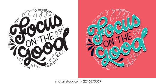 Hand drawn motivation lettering phrase in modern calligraphy style. Inspiration slogan for print and poster design. Vector