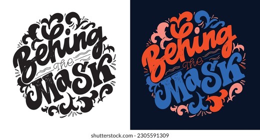 Hand drawn motivation lettering quotes in modern calligraphy style. Inspiration slogans for print and poster design, tee print, t-shirt design. Vector