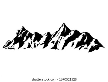 Mountains Sketch Images, Stock Photos & Vectors | Shutterstock