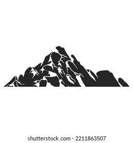 Ilustración vectorial de montañas dibujadas a mano
