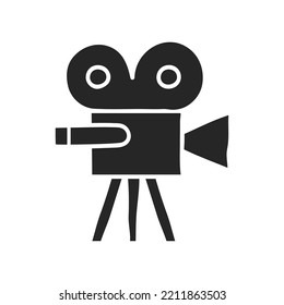 Hand drawn Movie camera vector illustration