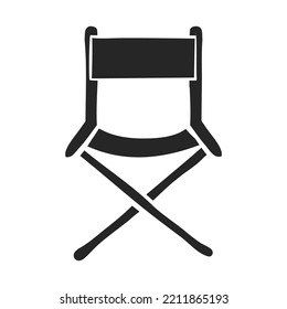 Hand drawn Movie director chair vector illustration
