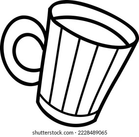 Hand Drawn mug illustration isolated on background