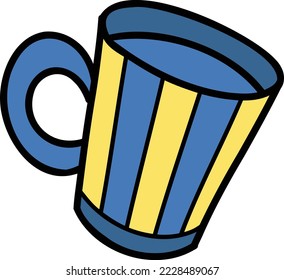Hand Drawn mug illustration isolated on background