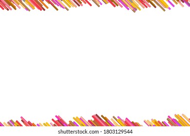 Hand drawn multicolor canvas with vertical lines. Embroidery ornament on white background. Colored thread pattern. Vector Handmade grunge texture. Design for banner, flyer, business card, invitation.