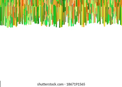 Hand drawn multicolor canvas with vertical lines. Embroidery ornament on white background. Colored thread pattern. Vector Handmade grunge texture. Design for banner, flyer, business card, invitation.