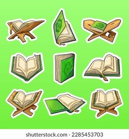 Hand Drawn Mushafs Sticker Pack
