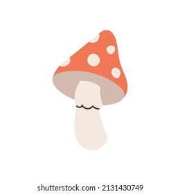 Hand drawn mushroom element for your design