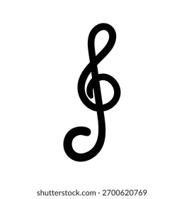 Ícone de elemento de estrutura de tópicos de nota de música desenhada à mão