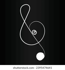 Hand drawn music notes set. Sketch, vector illustration.