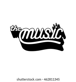 Hand Drawn Music Text Stock Vector (Royalty Free) 462811345 | Shutterstock
