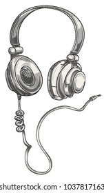 Hand Drawn Musical Headphones