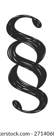 Símbolo de notación musical dibujado a mano