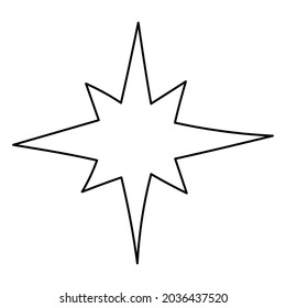 hand drawn mystic boho design element for halloween illustration vector EPS10
