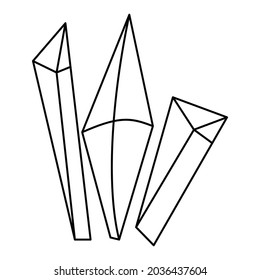 hand drawn mystic boho design element for halloween illustration vector EPS10