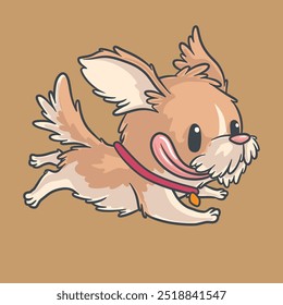 Hand drawn national pet day illustration - dog lover