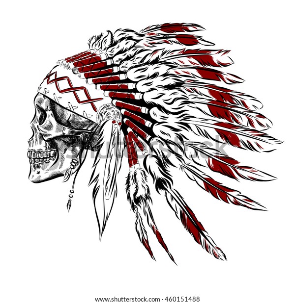Download Hand Drawn Native American Indian Feather Stock Vector ...