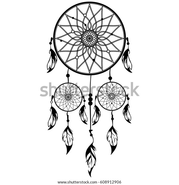 Hand Drawn Native American Indian Talisman Stock Vector (Royalty Free ...