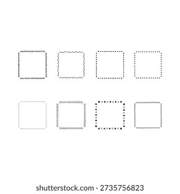 Hand drawn natural frame set 3