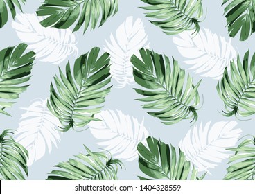  hand drawn natural leaves, textile fashion, abstract seamless pattern, vector illustration file.