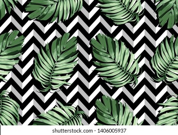  hand drawn natural leaves, textile fashion, abstract seamless pattern, vector illustration file.