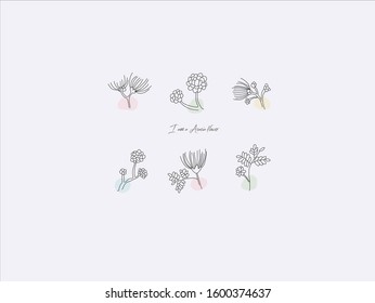 Hand drawn natural plant,herbs, leaves,illustration of black and white pattern nature plants flowers elements,Perfect for invitations, greeting cards, prints, posters