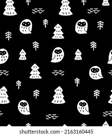hand drawn natural seamless pattern