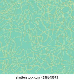 Hand drawn neuron cells network pattern, concept of neurons and nervous system. Vector illustration.